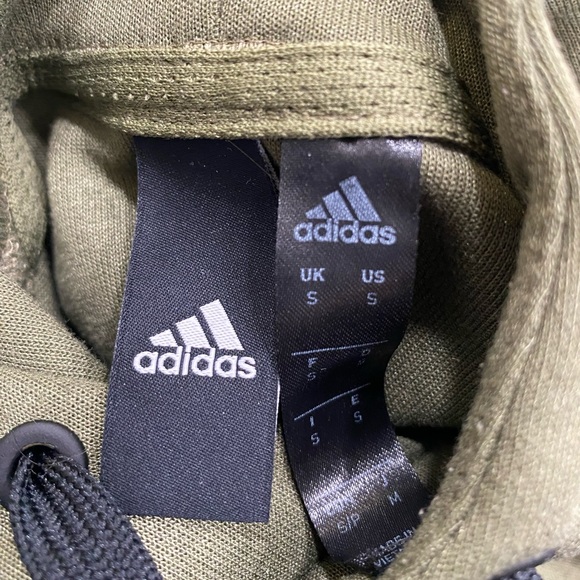 New Adidas hoodie pullover army green S - Picture 3 of 6